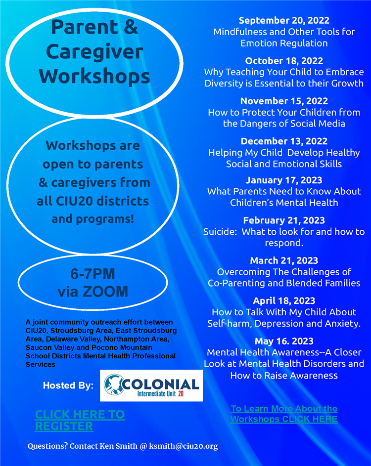 22-23 IU20 Parent & Caregiver Workshops
